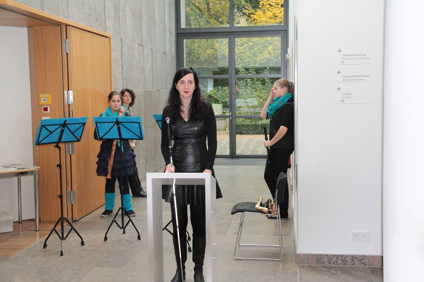 Foto: Jennifer Sonntag am Podium